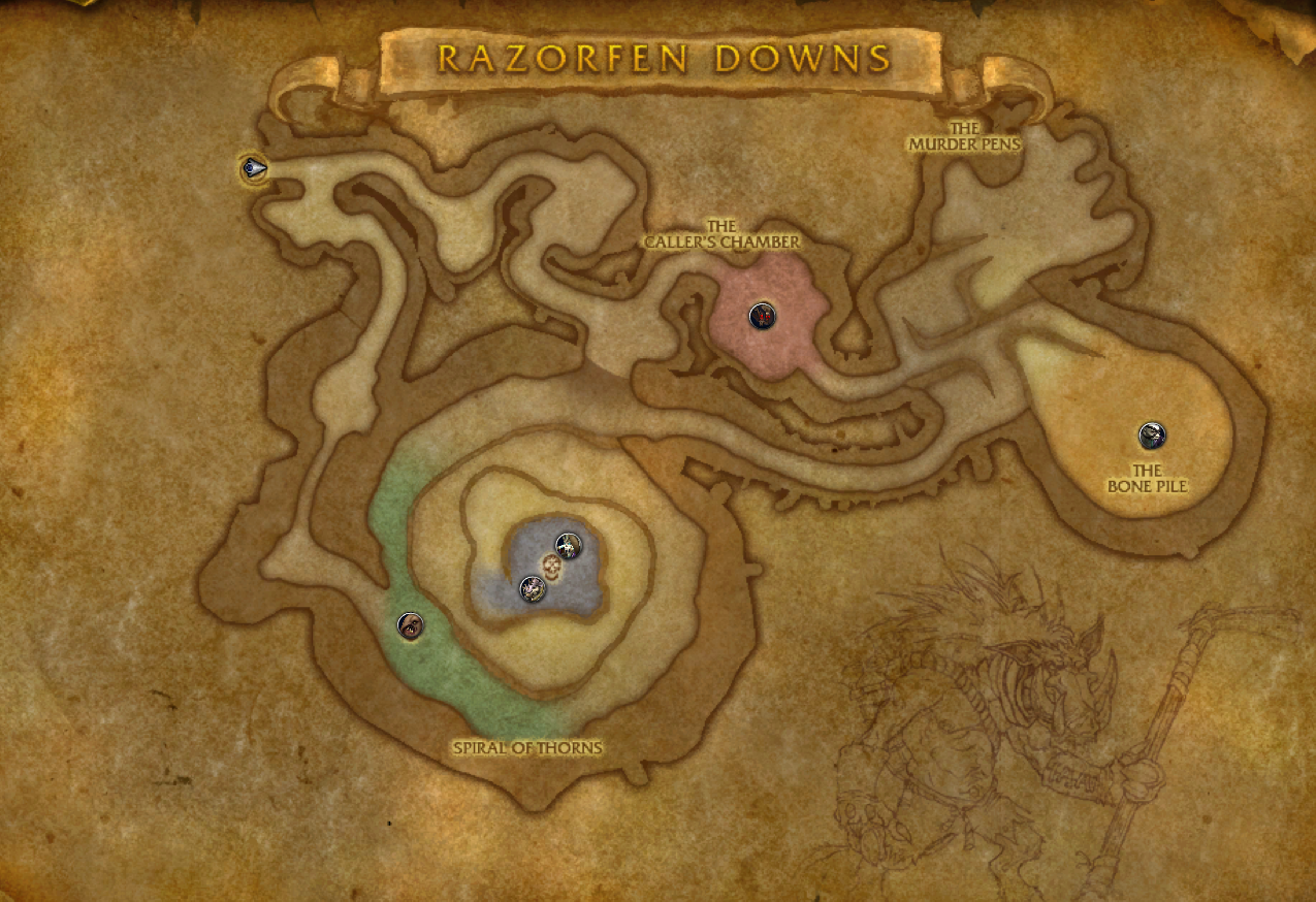 Silk cloth farming in razorfen downs classic wotlk 